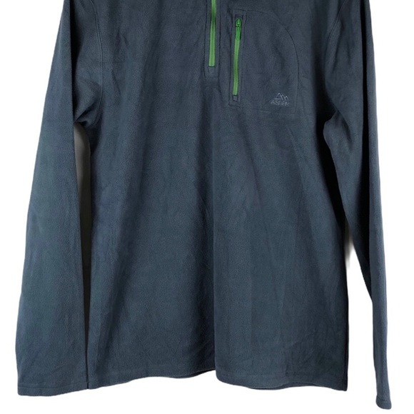 Aspen Gray Fleece Pullover Jacket - Picture 3 of 7